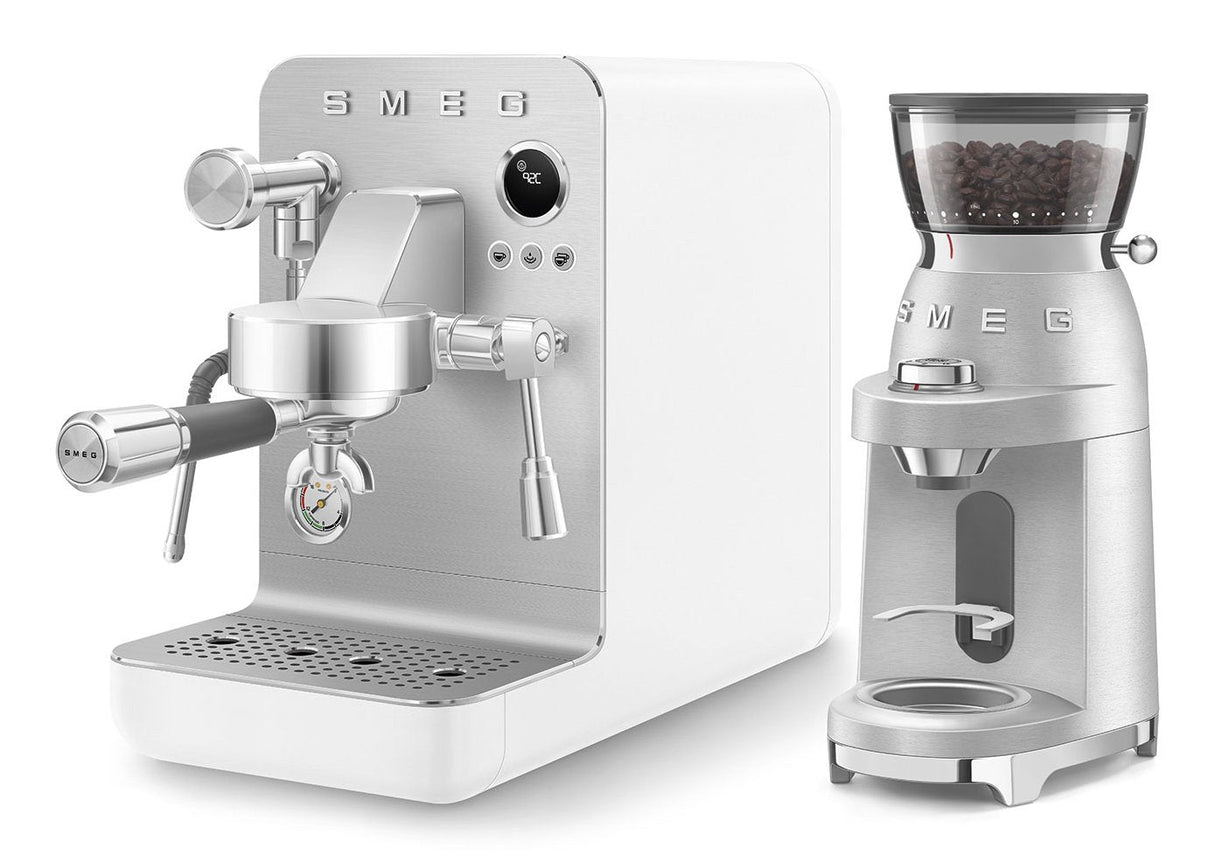 Smeg Espresso Coffee Machine Collection White Emc02whmeu