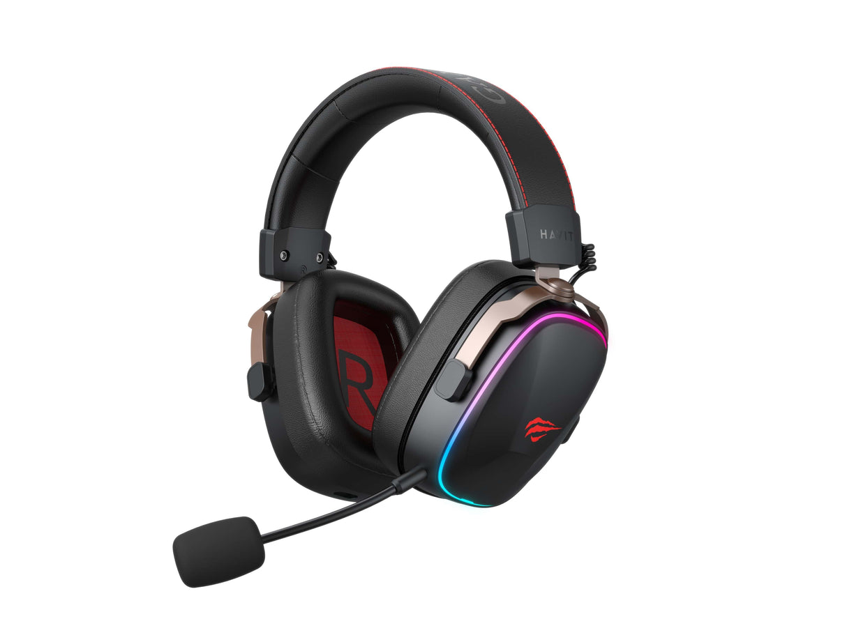 EAN 6939119065584 - Havit 6939119065584 auricular y casco Auriculares Inalámbrico y alámbrico Diadema Juego Negro, Rojo imagen 1