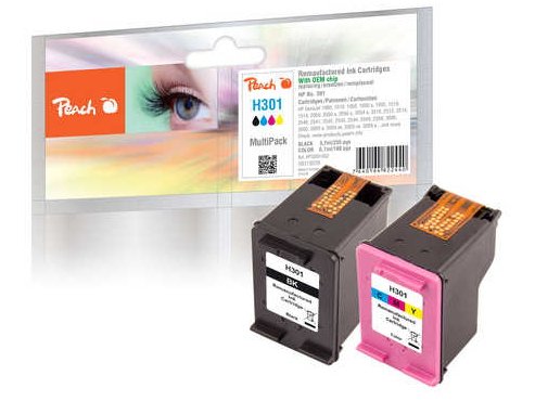Peach Cartucho Hp Nr.301 Multipack No Ink Level Chip Remanufactured