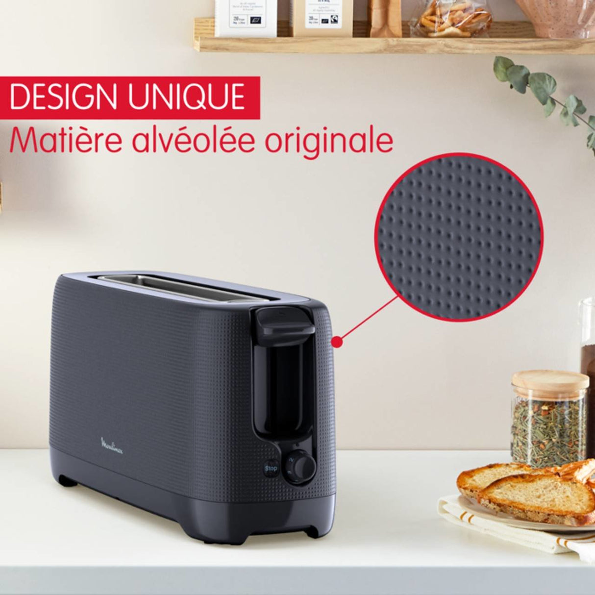 EAN 3045387290450 - Moulinex ClickChef LS2M0810 tostadora 7 1 rebanada(s) 1000 W Azul imagen 3