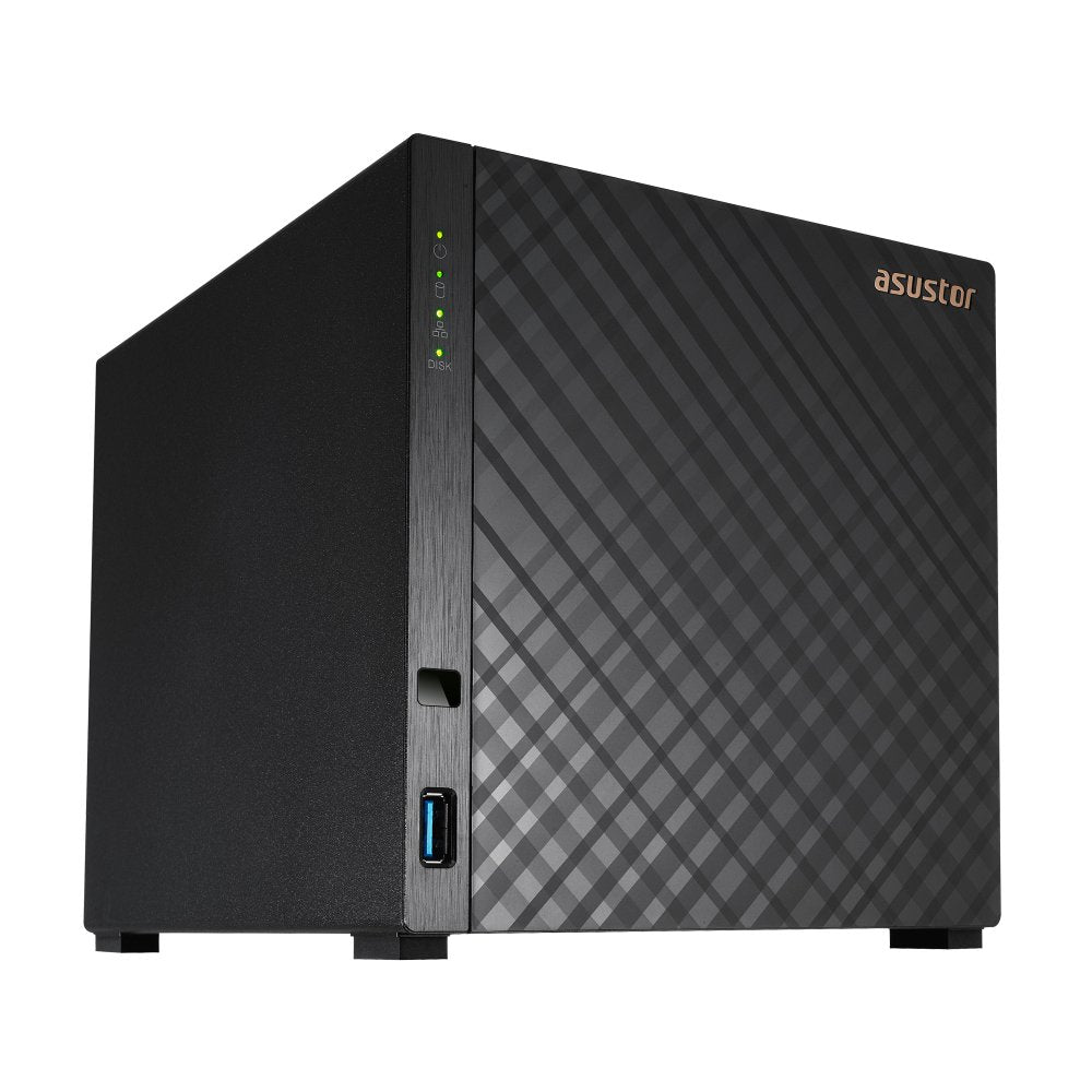 Nas Asustor As104t 0/4hdd Rtd1296 4x1.4ghz, 1gb D4, 1x 2.5g Lan,2xusb