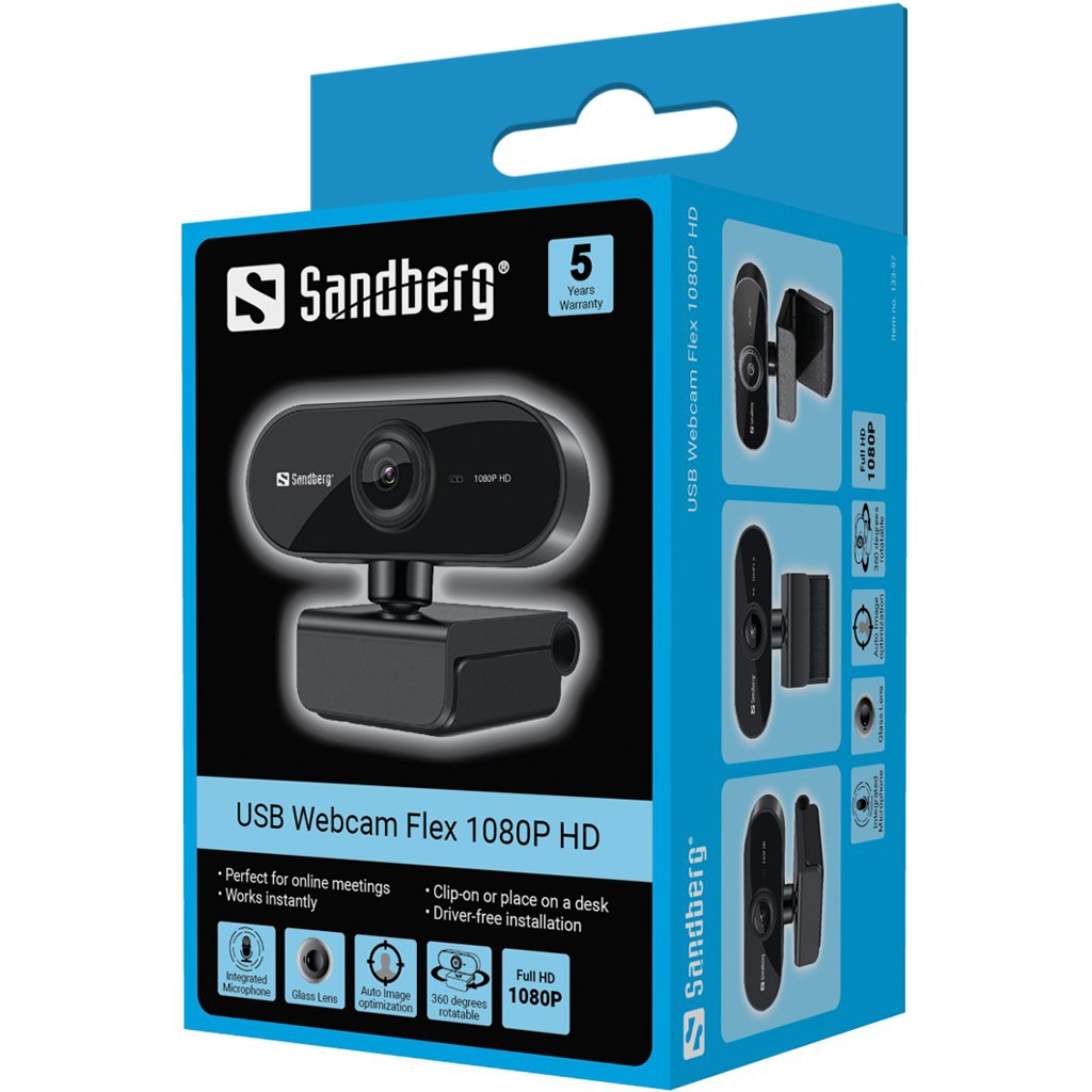 Sandberg Usb Webcam Flex 2mp 1920x1080 Audio