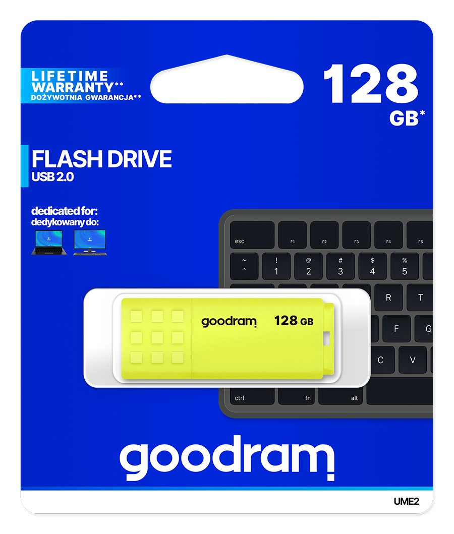 EAN 5908267935729 - Goodram UME2 unidad flash USB 128 GB USB tipo A 2.0 Amarillo imagen 5