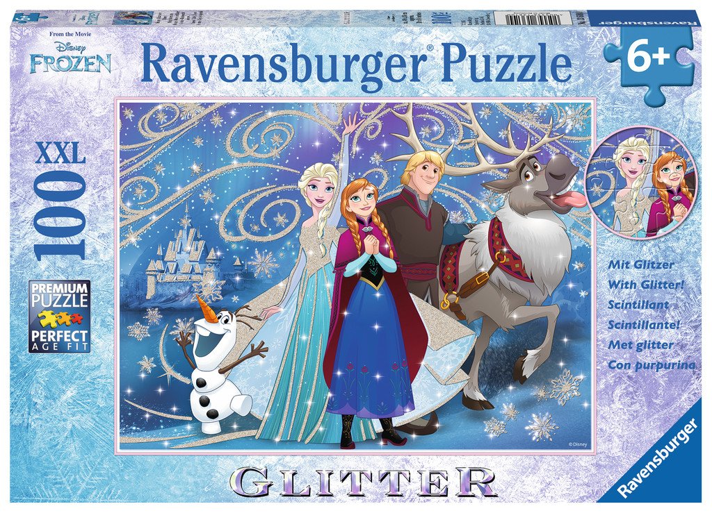 Ravensburger Disney Frozen Glittery Snow 100 Piezas Xxl