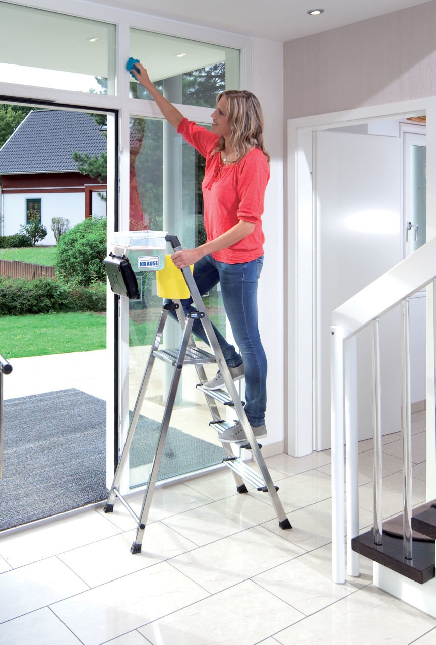 EAN 4009199126528 - Krause 126528 escalera Escalera taburete Aluminio, Negro imagen 6