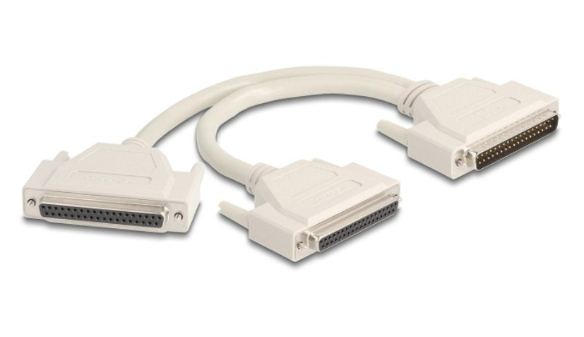 Adapter Y Cable Splitter D-Sub 37 Pin Conector Macho A 2 X D-Sub 37 Pin Conector Hembra Con Tornillos 30 Cm