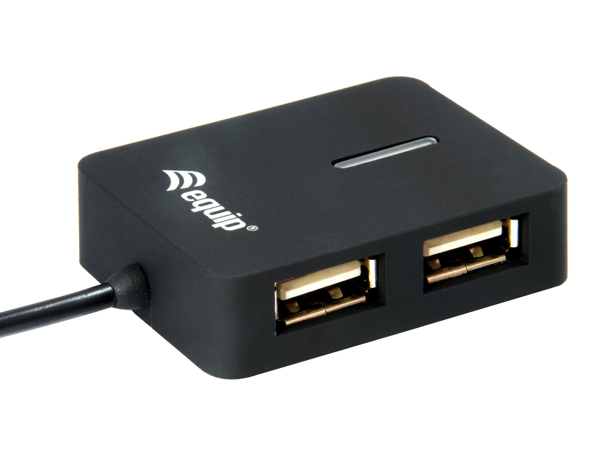 Equip Hub Usb 2.0 Life 4 Puertos Mini Hub Travel Negro 128952