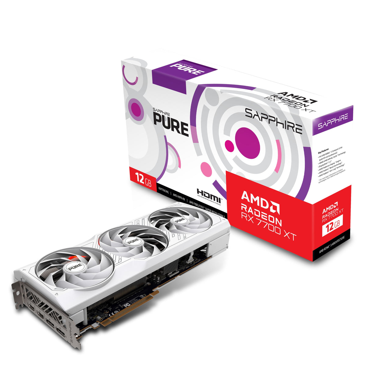 EAN 4895106294387 - Sapphire PURE Radeon RX 7700 XT AMD 12 GB GDDR6 imagen 7
