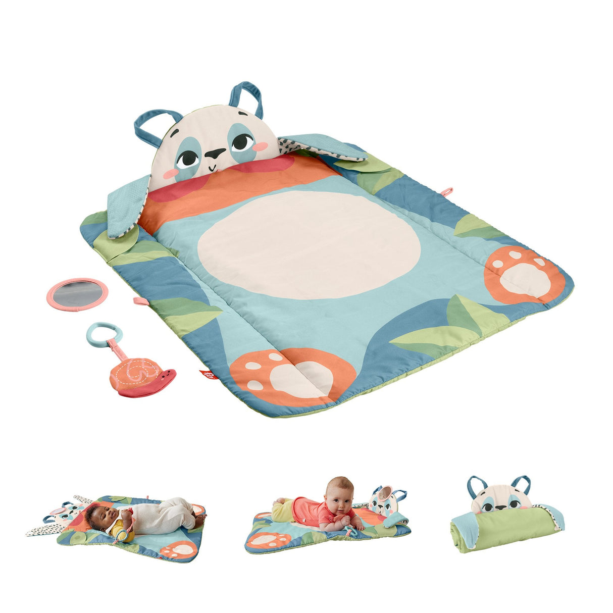 Fisher-Price Alfombra De Juego Rolli-Roll Panda Hkd65