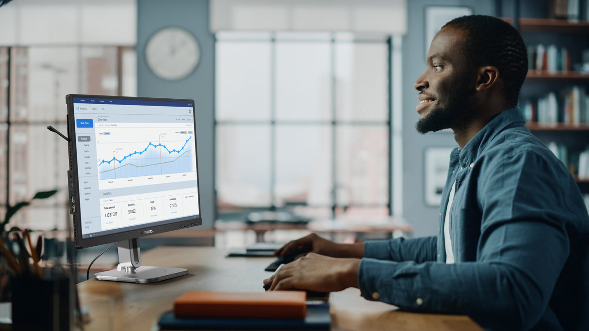 Philips 24b2n4200 00 23.8" 1920x1080 Vga Hdmi Dp Usb