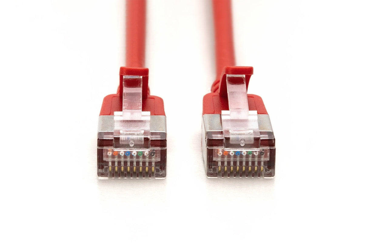 Digitus Cable De Red Cat 6a F/Ftp Slim 0,30m Rojo 10 Unidades