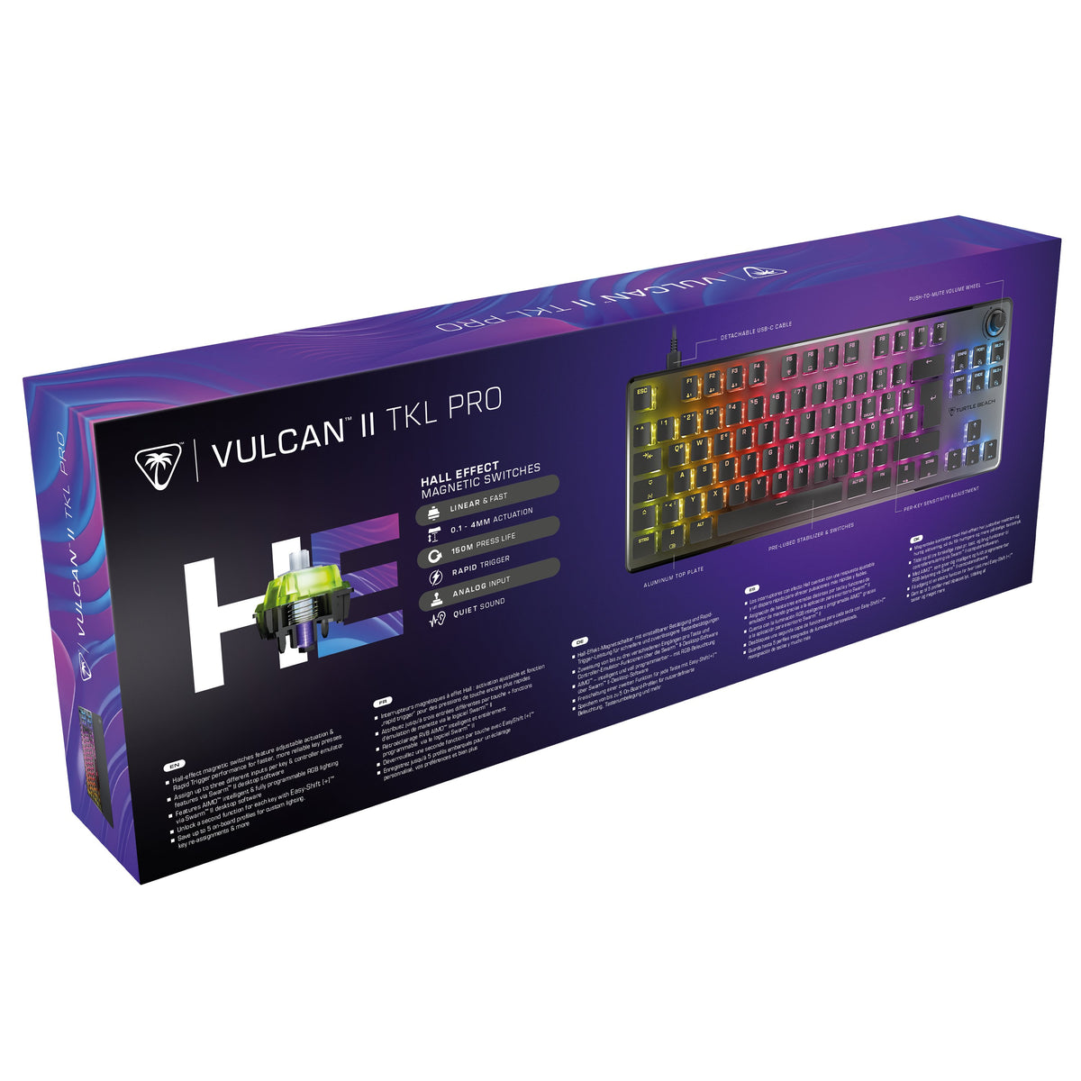 EAN 731855220069 - Turtle Beach Vulcan II TKL Pro teclado Juego USB AZERTY Alemán Negro imagen 11