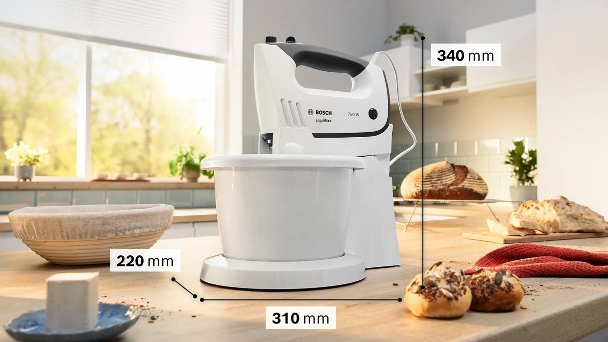 Batidora Bosch Mfq37490 De Mano 750 W Gris, Blanco