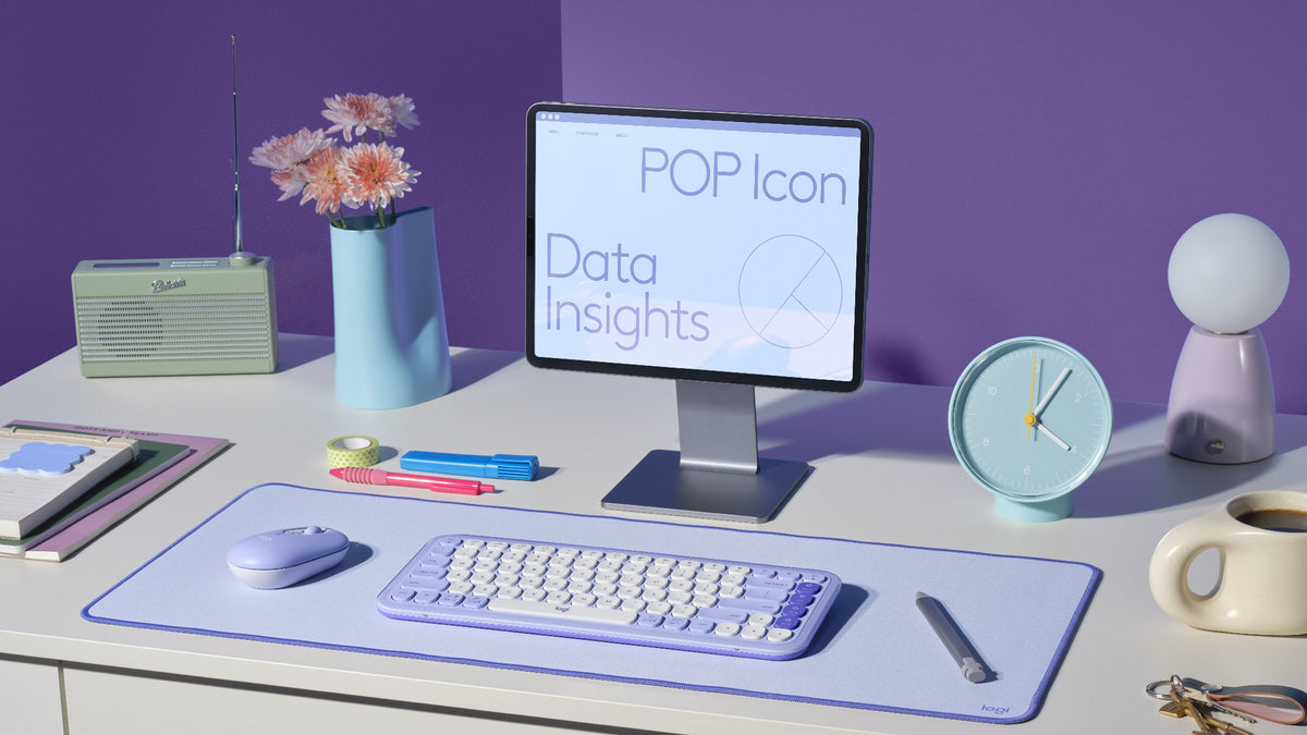 Logitech Pop Icon Combo - Juego De Teclado Y Ratón