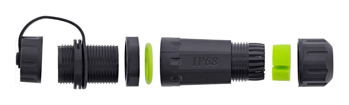 Adaptador Usb-C, Corto, Ip68, 2 Tomas Usb-C, Blindado, Inline