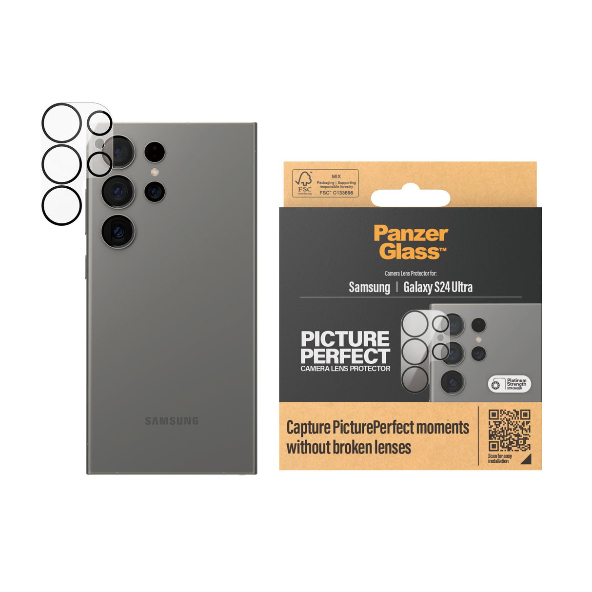 EAN 5711724012068 - PanzerGlass ® PicturePerfect Camera Lens Protector Samsung Galaxy S24 Ultra Protector de pantalla 1 pieza imagen 2