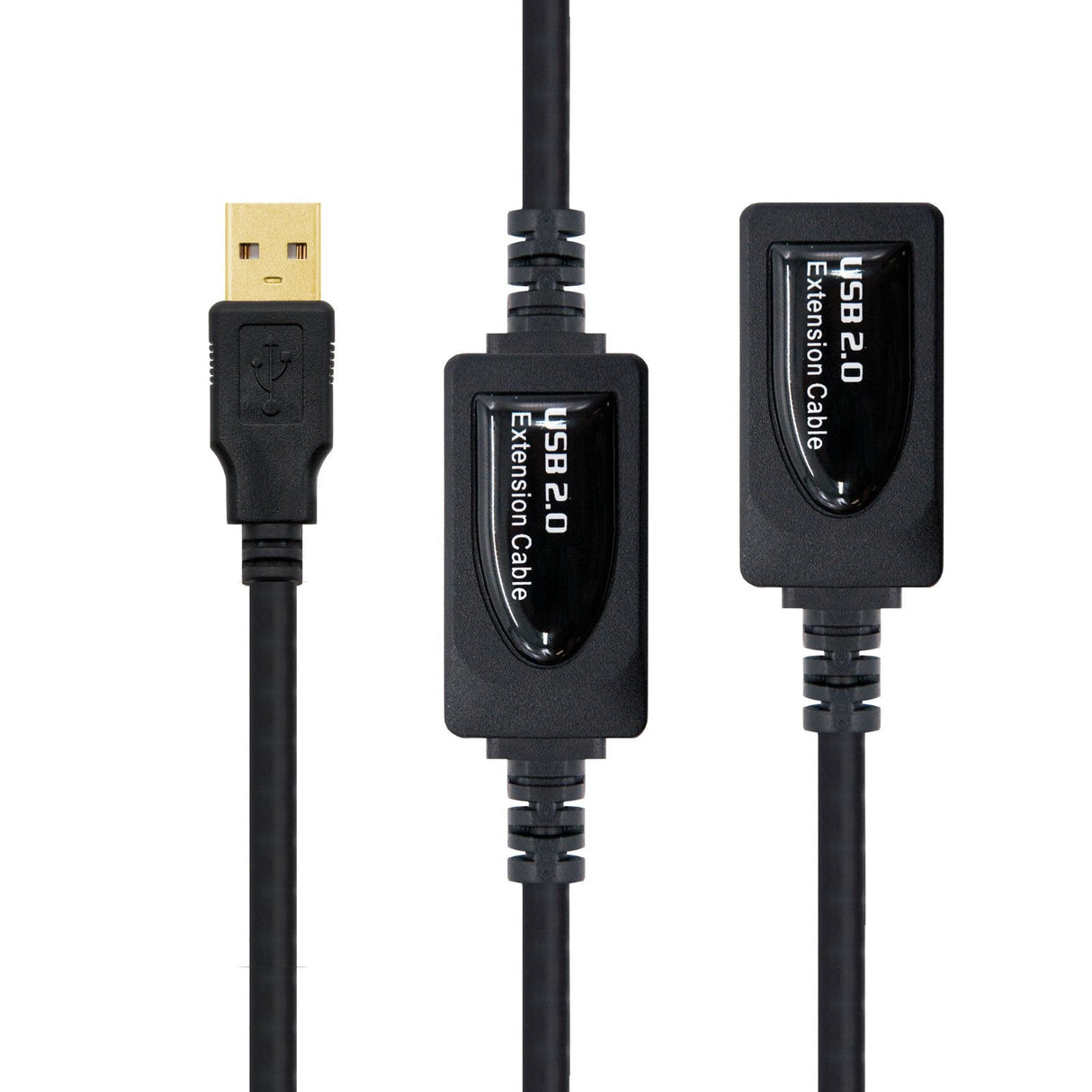 Nanocable Cable Prolongador Con Amplificador Usb-A 2.0 Macho A Usb-A Hembra 10m