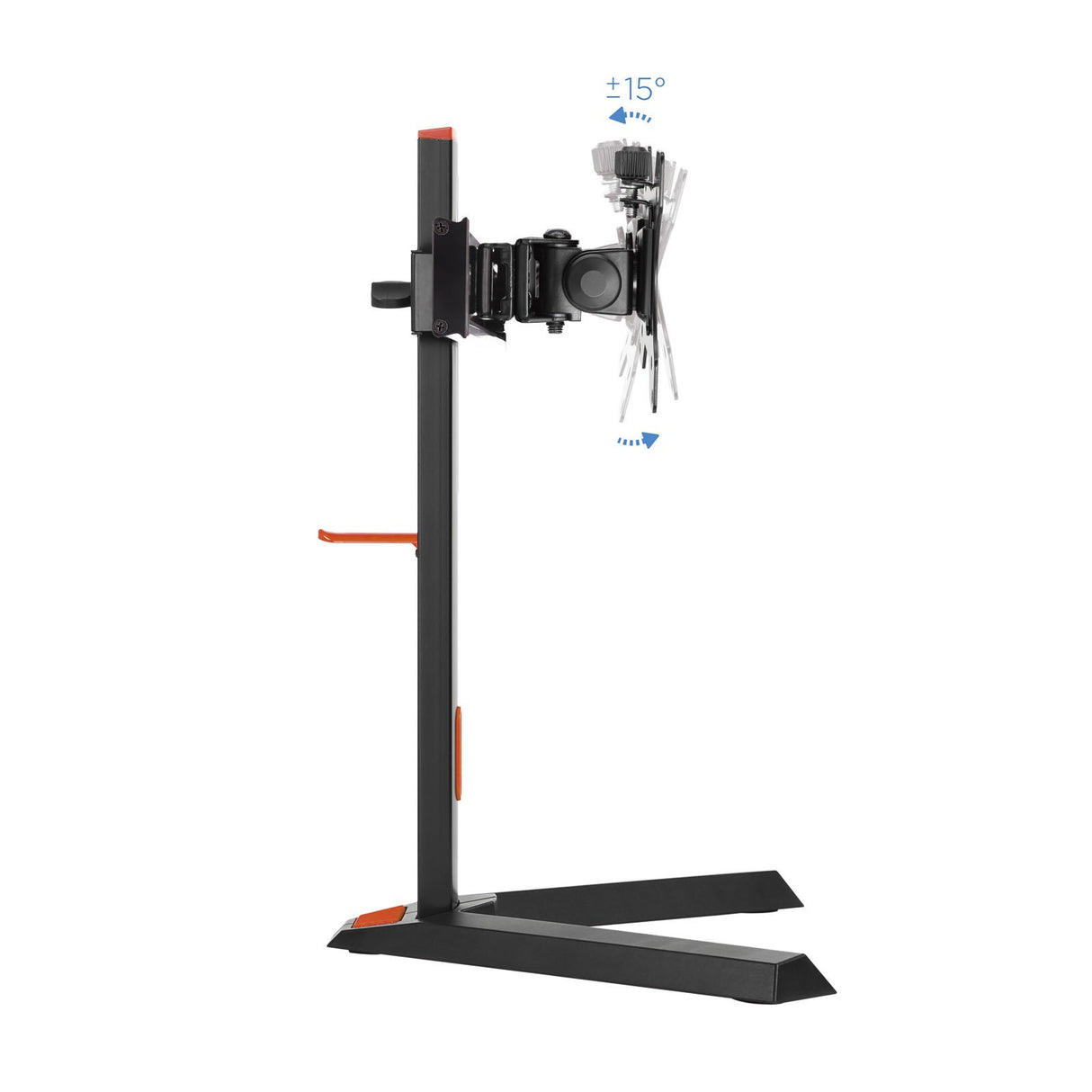 EAN 8433281009745 - TooQ DB1402TN-B soporte para monitor 68,6 cm (27") Escritorio Negro, Rojo imagen 6