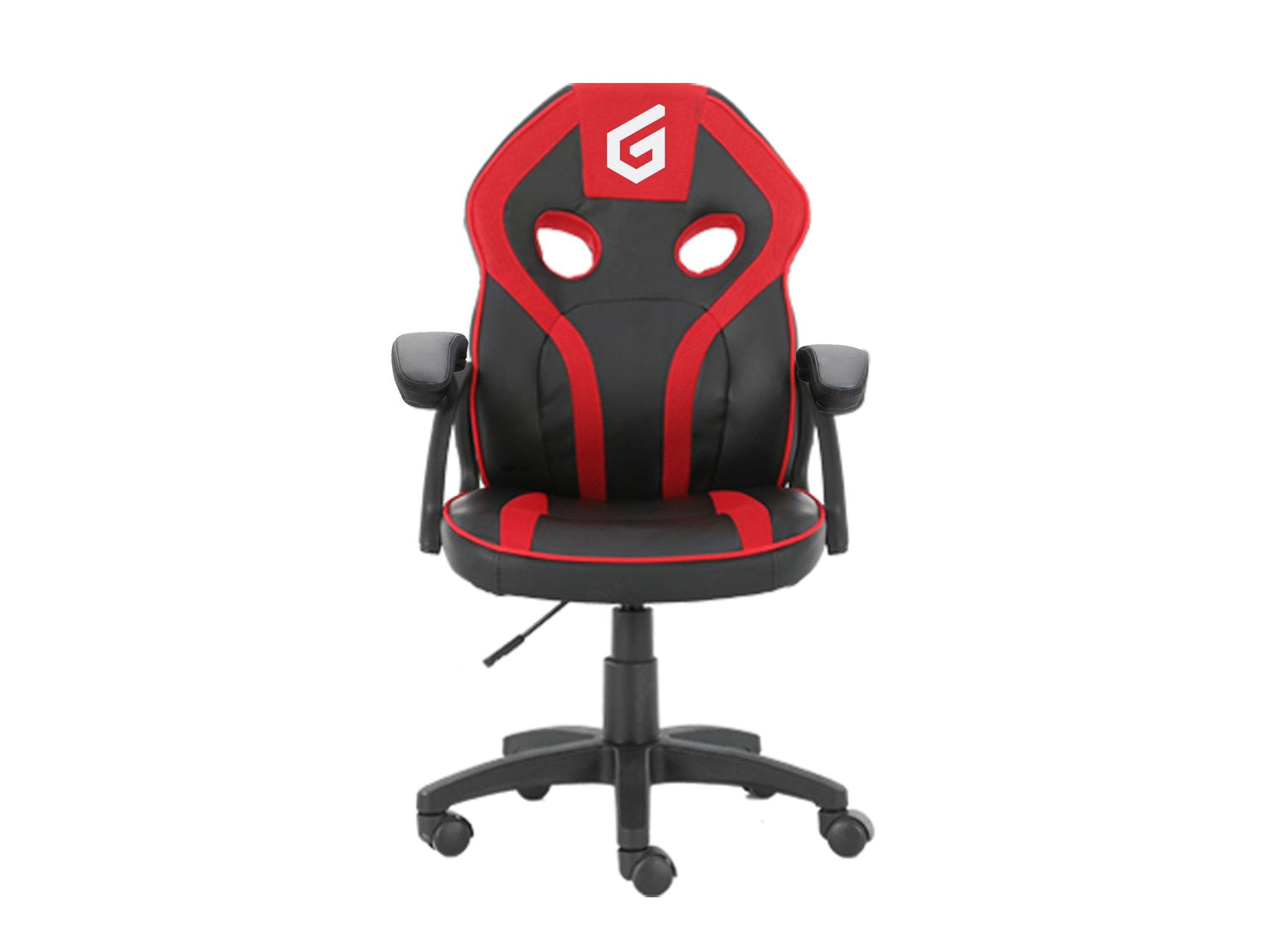 Silla Gamer Junior Conceptronic Eyota06r Color Negro Detalles En Rojo Recubrimiento Pu De Alta Calidaddiseño Ergonomico