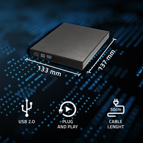 EAN 5901878518589 - Qoltec 51858 unidad de disco óptico DVD-RW Negro imagen 3