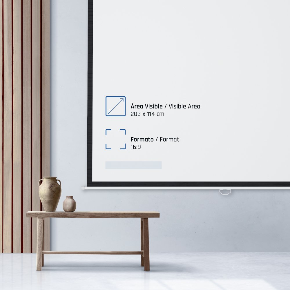 Iggual Pantalla Manual 16:9 92" 203x114 Cm