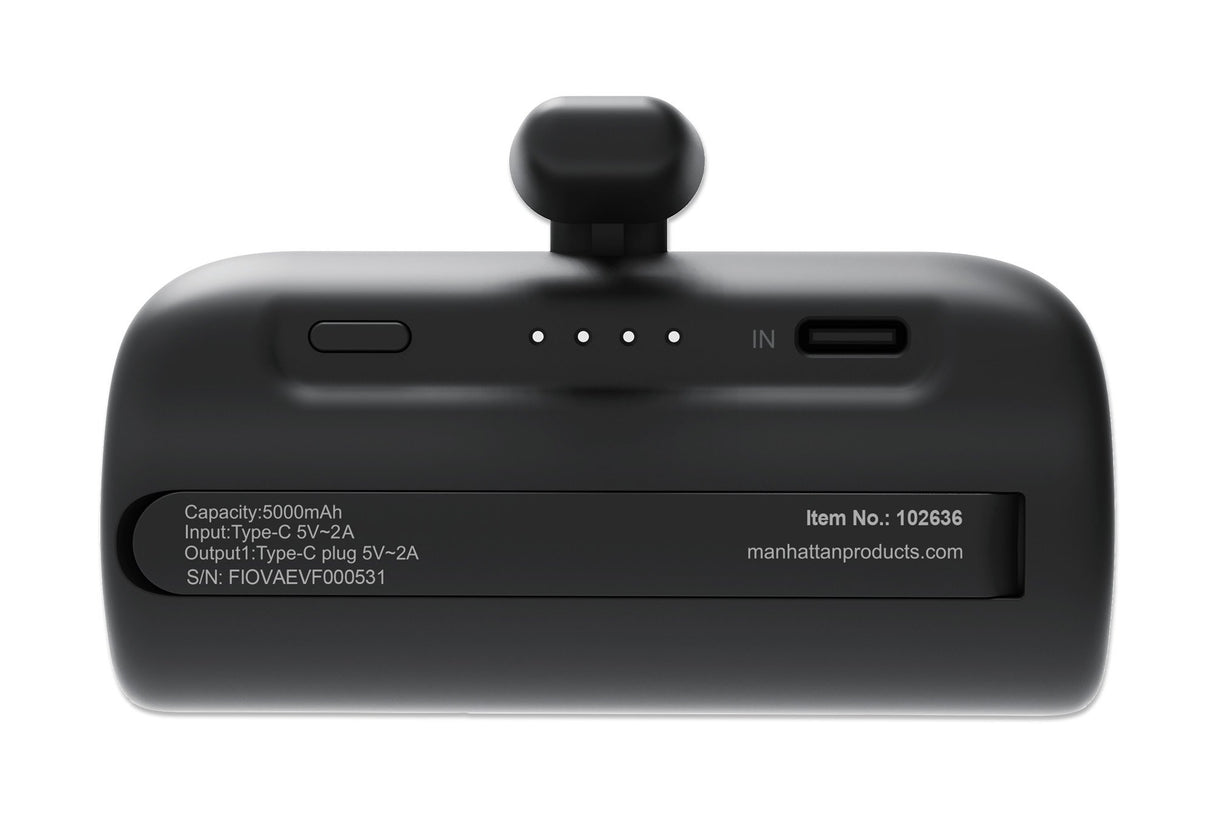 EAN 0766623102636 - Manhattan 102636 batería externa Ión de litio 5000 mAh Negro imagen 4