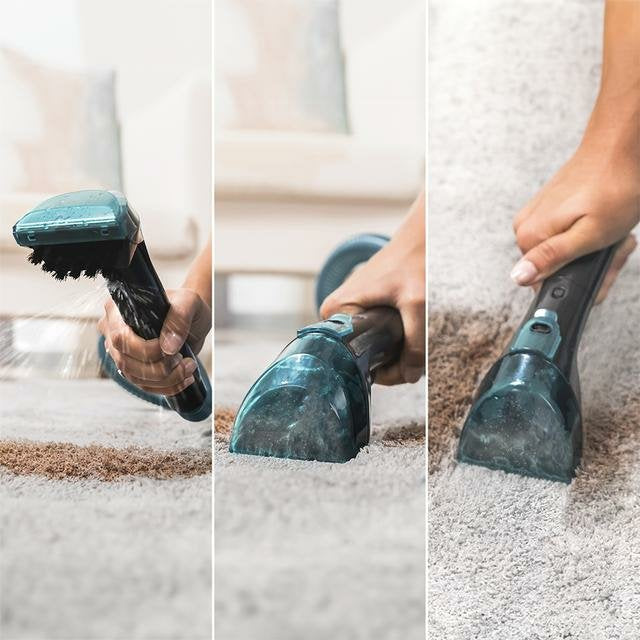 EAN 8435484086660 - Cecotec 08666 máquina de limpieza de alfombras De mano Seca y húmeda Negro, Azul imagen 3