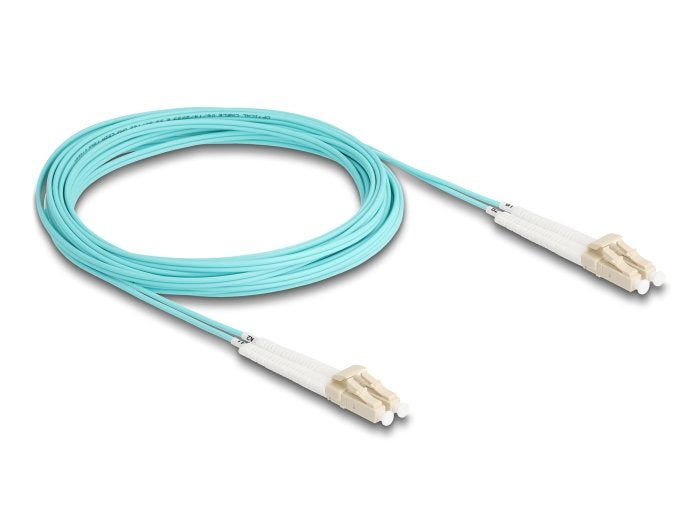 Delock Lwl Cable Lc Duplex A Lc Duplex Multimode Om3 Winkelbar 5 M