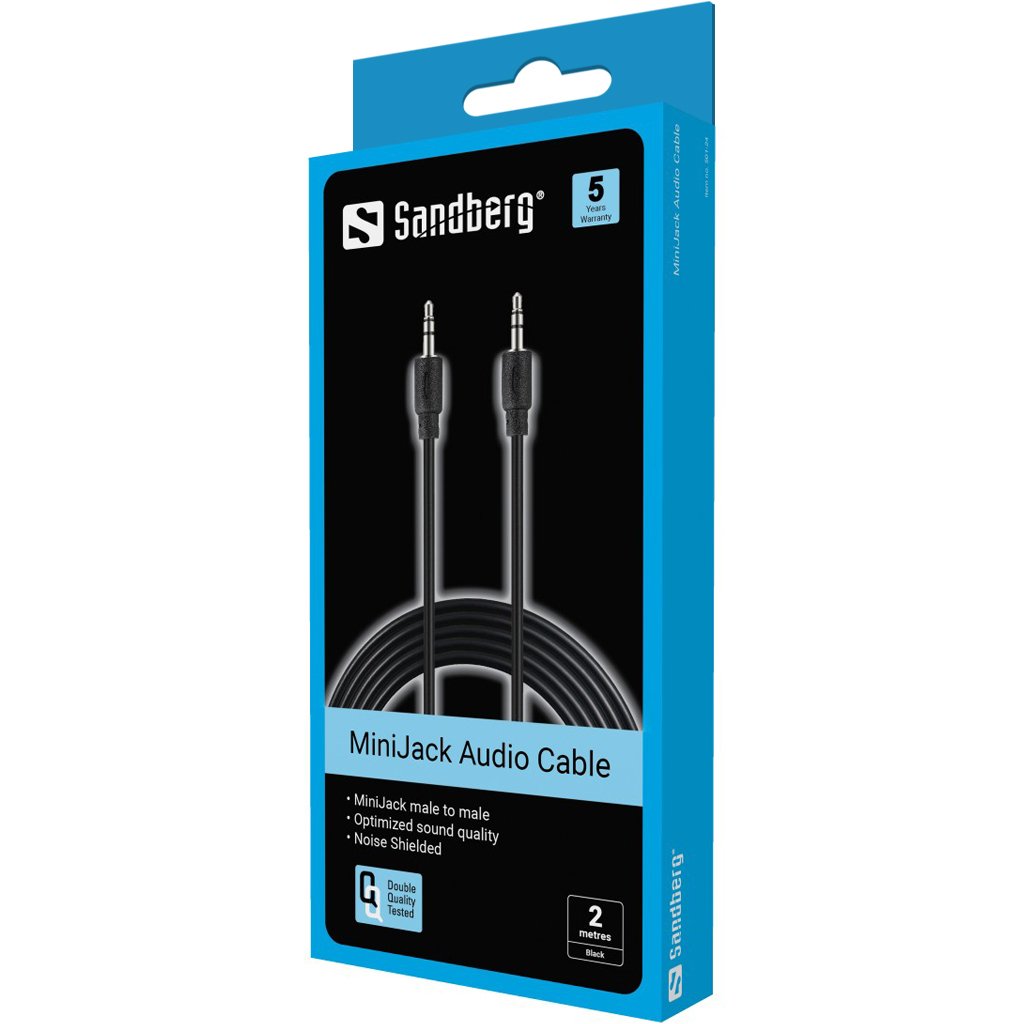 Sandberg Minijack Cable M-M 2 M