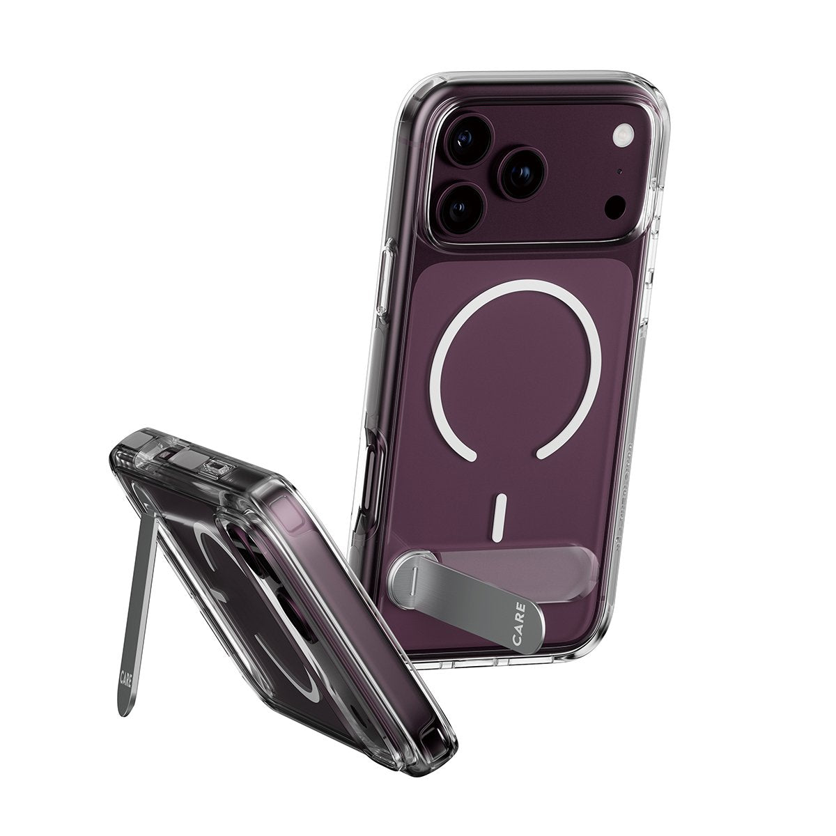 Panzerglass Care Kickmand Case Transp.White Magsafe Iphone 18pro Max/17 Pro Max