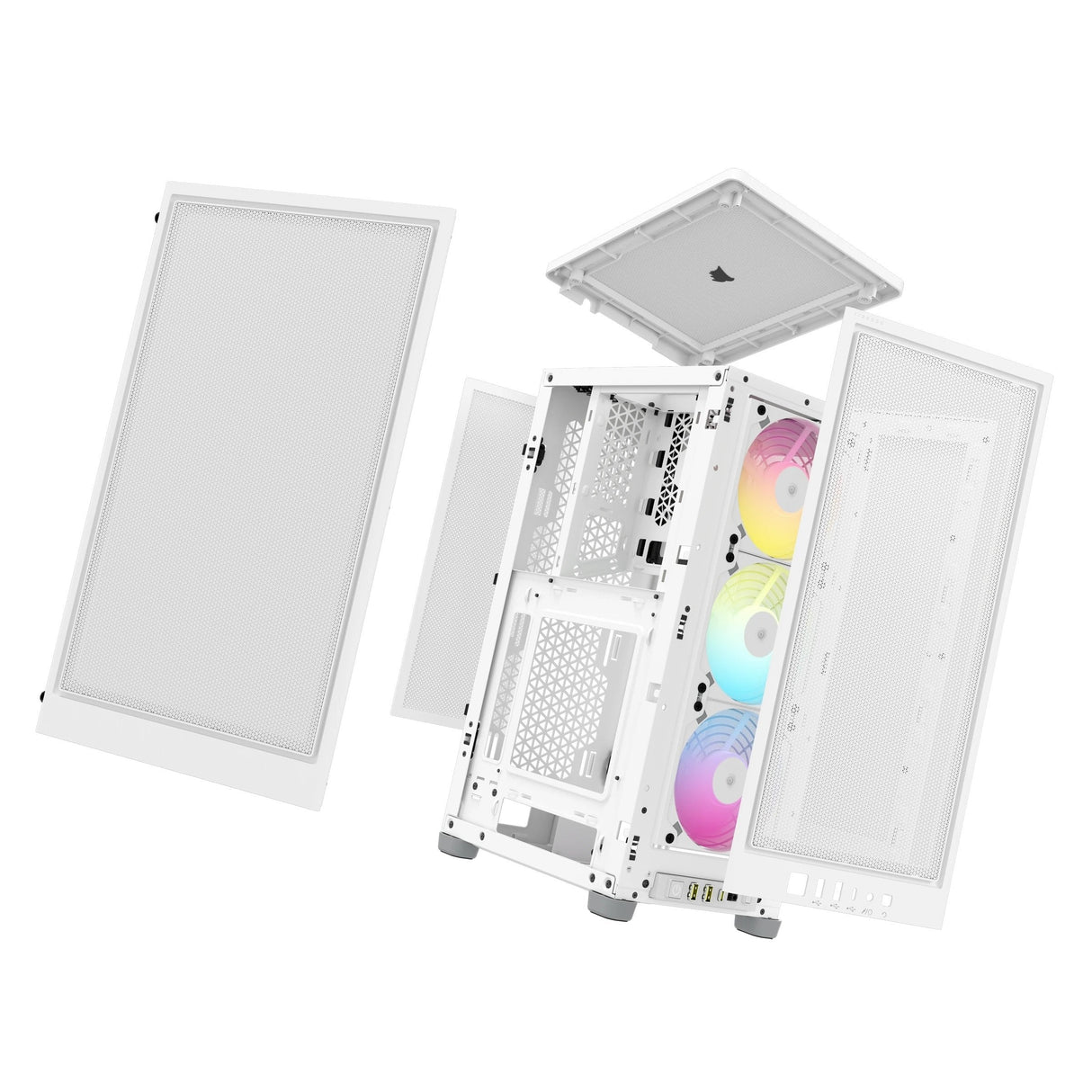 Caja Mini Itx Icue 2000d Rgb Airflow White Corsair