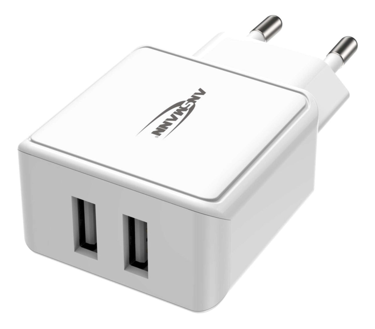 Cargador De Pared Ansmann Hc212 2xusb 2400ma Blanco