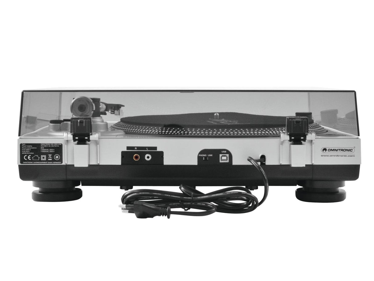EAN 4026397356090 - Omnitronic 10603043 tornamesa para dj Tocadiscos de tracción por correa portátil Plata imagen 6
