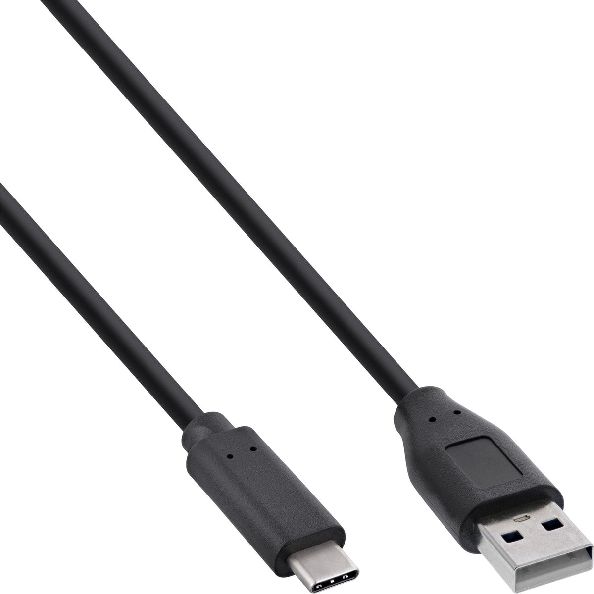 Cable Inline Usb 2.0, Tipo C Macho A A Macho, Negro, 0,3 M