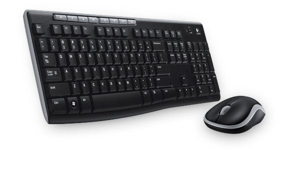Teclado Ruso Logitech Wireless Combo Mk270 Ratón Incluido Rf Inalámbrico Qwerty Negro