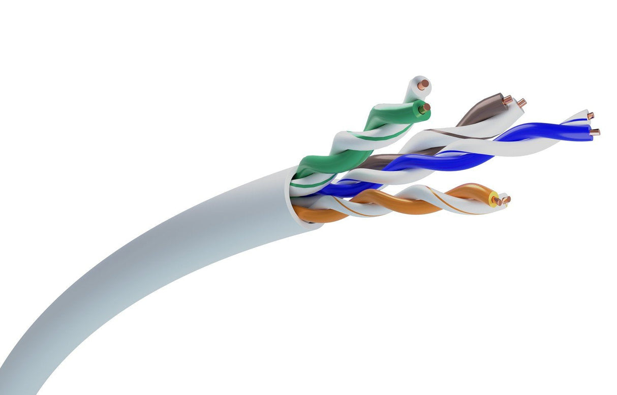 Cable De Red Extralink Cat5e Utp (U/Utp) V2 Indoor Twisted Pair 100m Gris