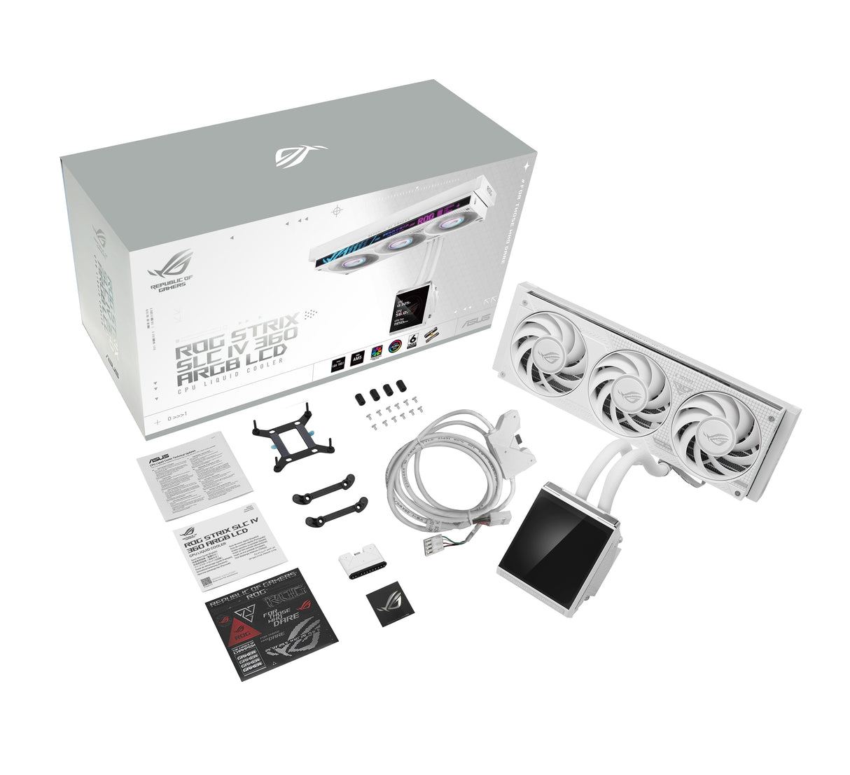 Asus Rog Strix Slc Iv 360 Argb Lcd White
