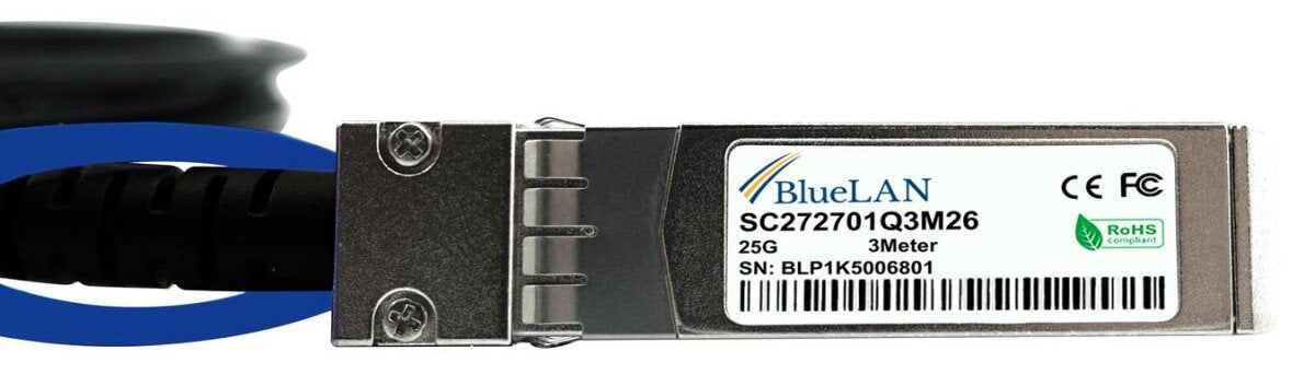 Bluelan 25gb 3m Sfp28 25gbase-Cr Dac( Cab-S-S-25g-3m)