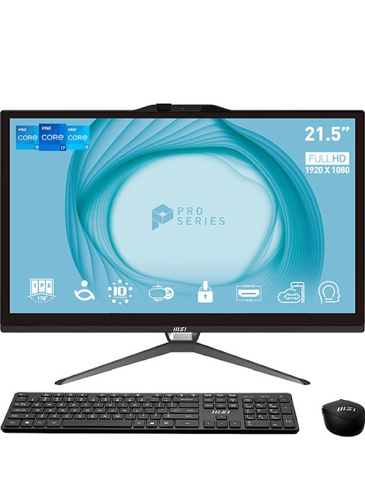 EAN 4711377173230 - MSI Pro AP222T 13M-217ES All-in-One PC Intel® Pentium® Gold G7400 54,6 cm (21.5") 1920 x 1080 Pixeles Pan imagen 2