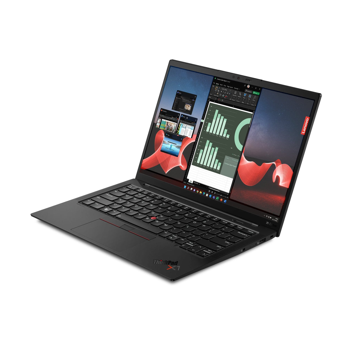 Portátil Lenovo Thinkpad X1 Carbon I5-1335u 14" 16gb 512gb Ssd Windows 11 Pro Negro