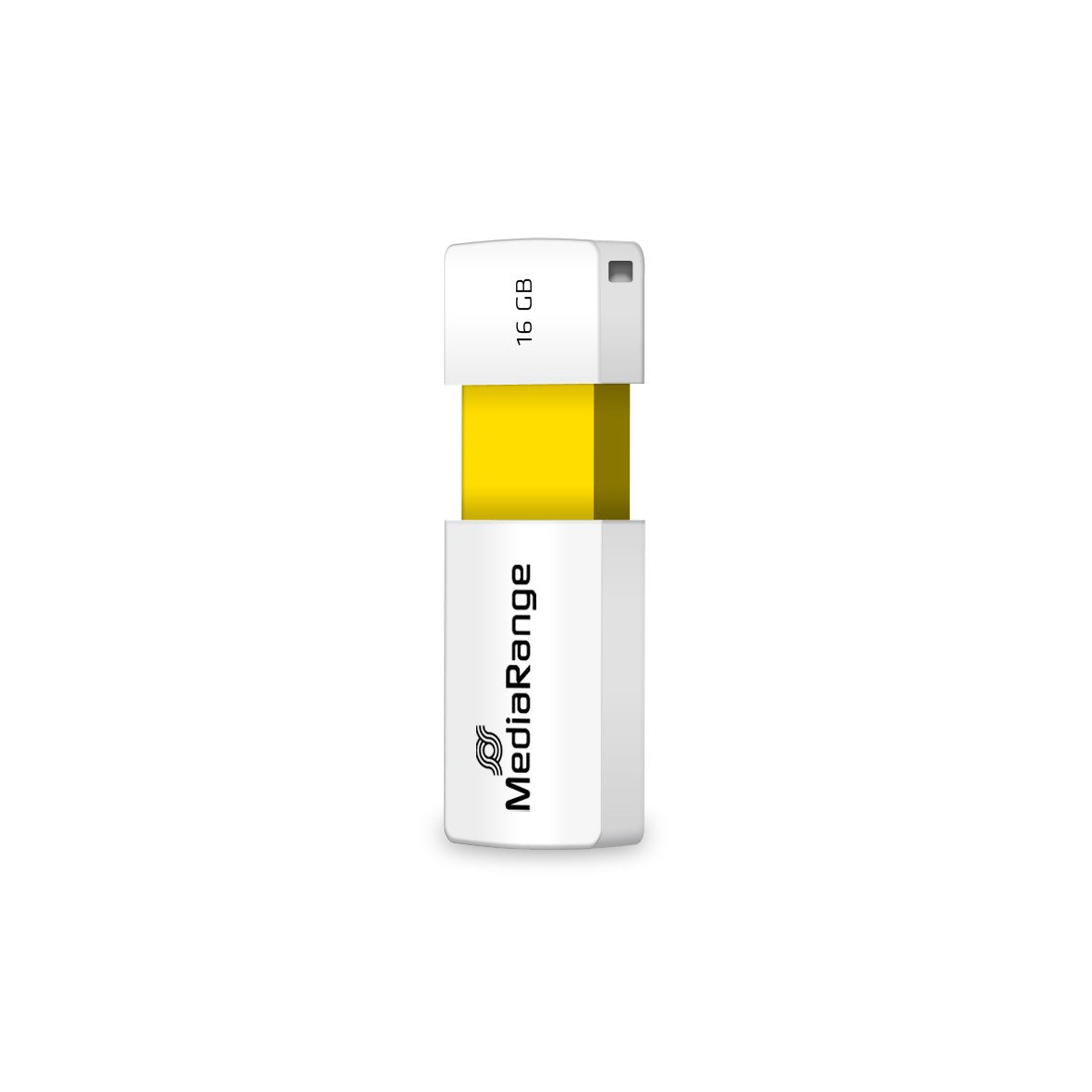 Memoria Usb Mediarange 16gb Usb 2.0 Slider Amarillo