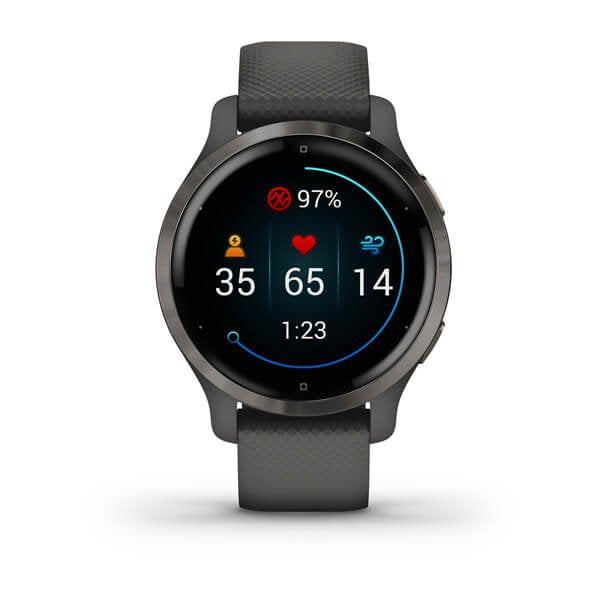 Smartwatch Garmin Venu 2s Notificaciones/ Frecuencia Cardíaca/ Gps/ Negro Y Gris Pizarra