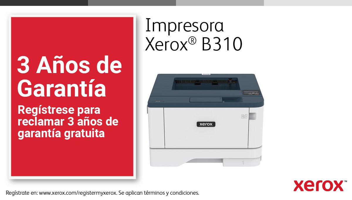 Xerox Impresora Láser B310 Monocromo A4 40 Ppm Duplex