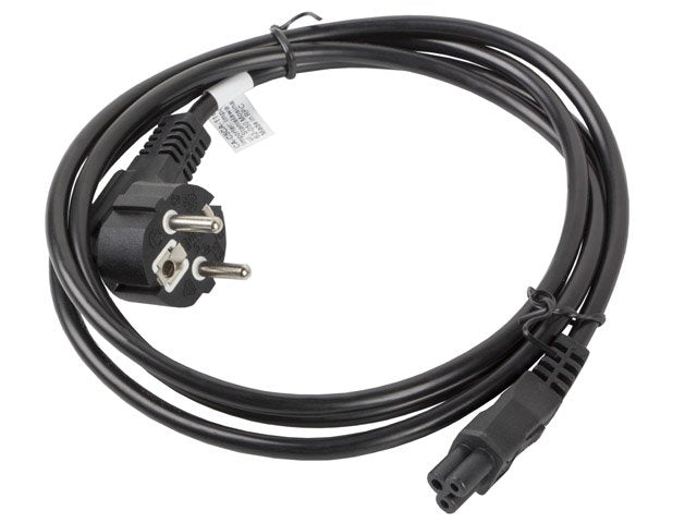 Cable De Alimentación Lanberg Ca-C5ca-11cc-0018-Bk Conectores Schuko / Iec320 C5 1.8 Metros