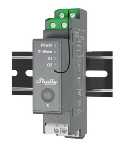 Shelly Relé "Wave Pro 2" Max 25a Z-Wave Din-Rail
