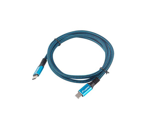 EAN 5901969436747 - Lanberg CA-CMCM-45CU-0012-BK cable USB USB4 Gen 2x2 0,12 m USB C Negro, Azul imagen 2