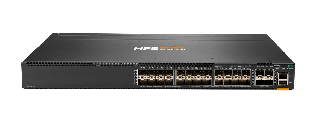 Aruba, A Hewlett Packard Enterprise Company Cx 6300m Gestionado L3 Ninguno Negro