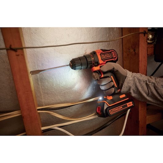 Black+Decker Taladro Inalámbrico 18 Voltios Bdcdd186k-Qw