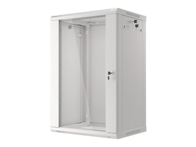 EAN 5901969403220 - Lanberg WF01-6418-10S armario rack 18U Bastidor de pared Gris imagen 1