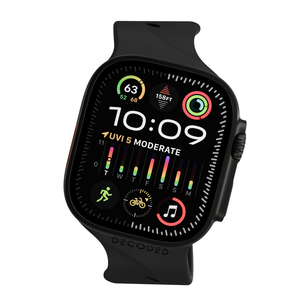 Decoded Silicone Ares Splice Strap 40/42mm Black